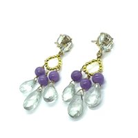 Orecchini Giadan Donna in Argento Ametista OAR150